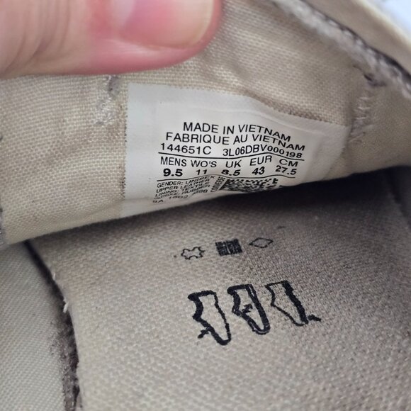 Converse | Chuck Taylor's All-Star white leather low-top sneakers | MENS 9.5 - Picture 4 of 9